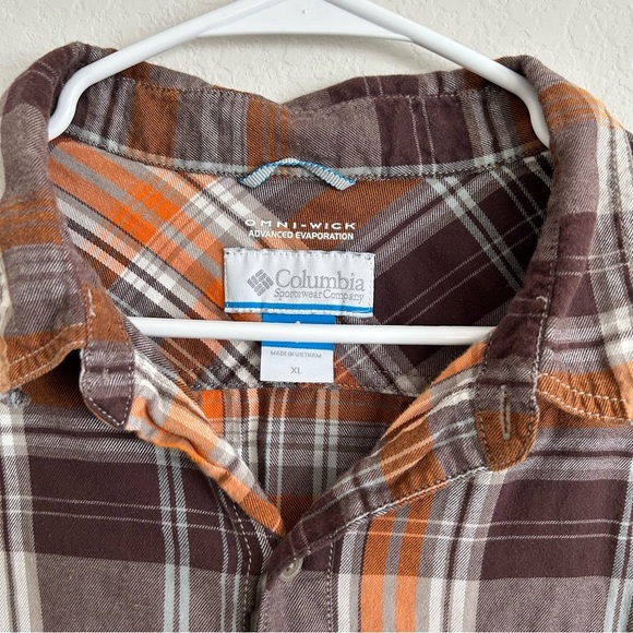 Columbia Men’s Plaid Long Sleeve Shirt | size XL - Picture 5 of 7